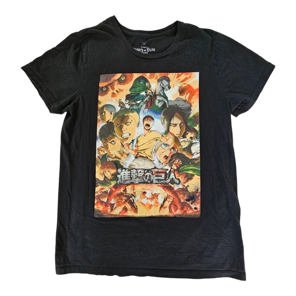 Attack On Titan Season 2 Graphic T-shirt Large Official Licensed Anime Cartoon